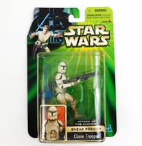 Star Wars 2001 Attack of The Clones Sneak Preview Clone Trooper - $19.80
