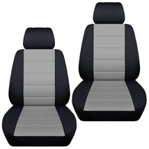 Front set car seat covers fits 2002-2020 Honda Pilot    black and silver - $67.89+