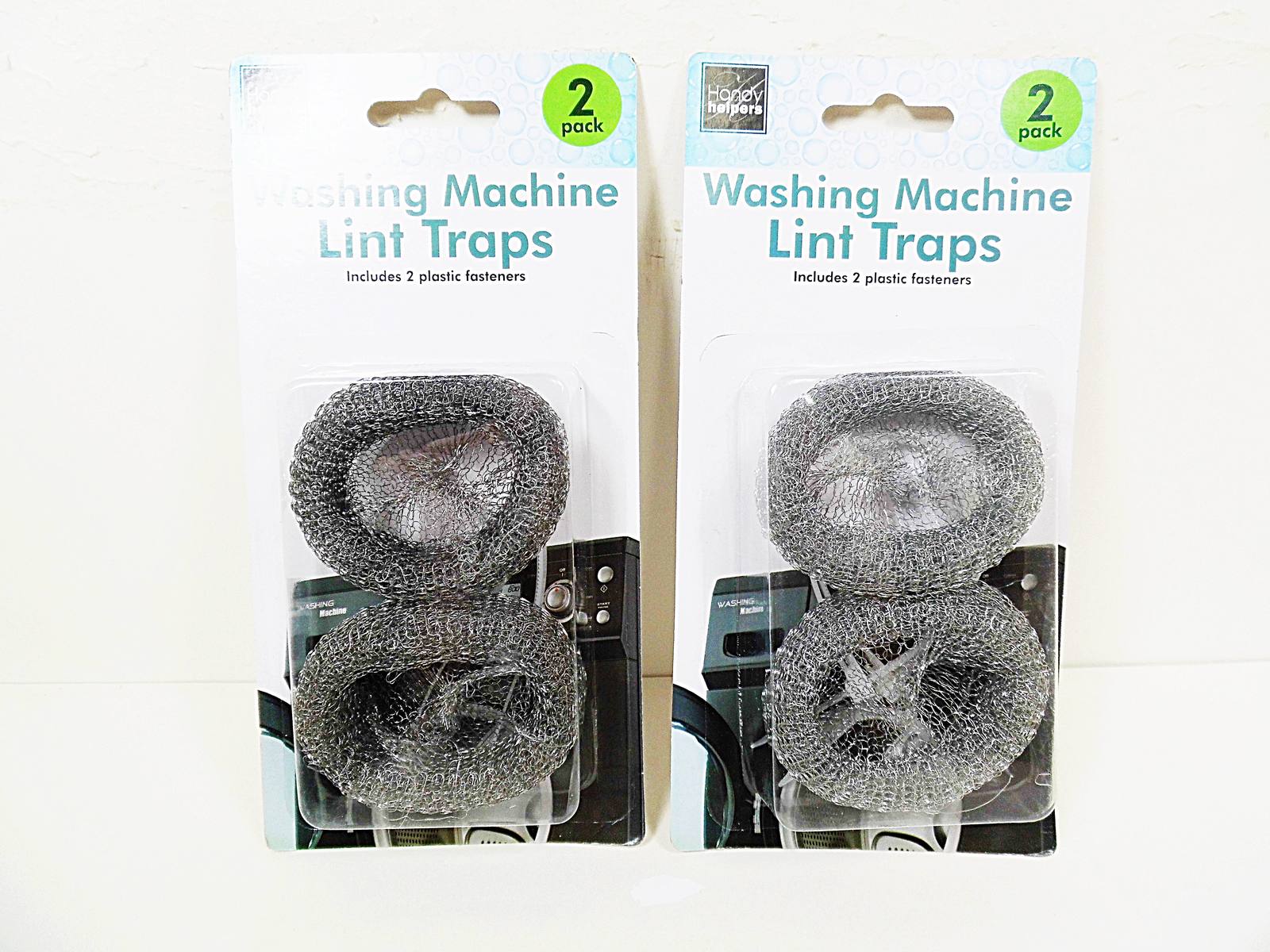 4 Piece Washing Machine Drain Hose Lint Traps Steel Washer Discharge