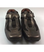 Donald J Pliner Sport 5 M Brown Leather Walking Shoes Hook &amp; Loop 35EU - $33.81