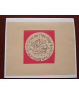 Give us this day our daily bread,Little Blessings Card , Handcrafted scr... - $4.95