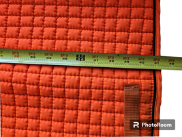 Bright Orange PRI Dressage Saddle Pad Set of 2 Orange Polos USED image 7