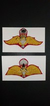 Original 2 RTA Thai Army Parachutis​t Wings Golden tinsel Handmade Back ... - $83.94