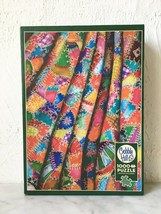 Cobble Hill Crazy Quilt 1000 Piece Puzzle - Complete - Poster Included - $18.95