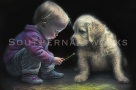 A Boy and his dog, Wall Art A.I.  #2 OF 4 In this collection - $1.99