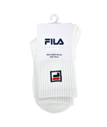 Fila Unisex Mid-Crew Socks 1 Pair Sports Tennis Running Socks White FT3S... - $11.61