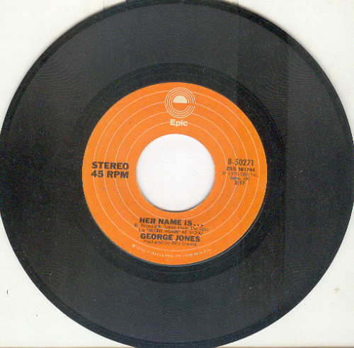 GEORGE JONES 45 rpm Her Name Is... - Vinyl Records