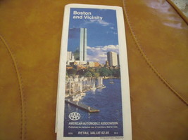 Original 1990 edition AAA Boston and Vicinity map - $9.00