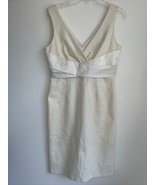 Donna Ricco Womens 10 White Faux Wrap Dress Sleeveless - $19.80