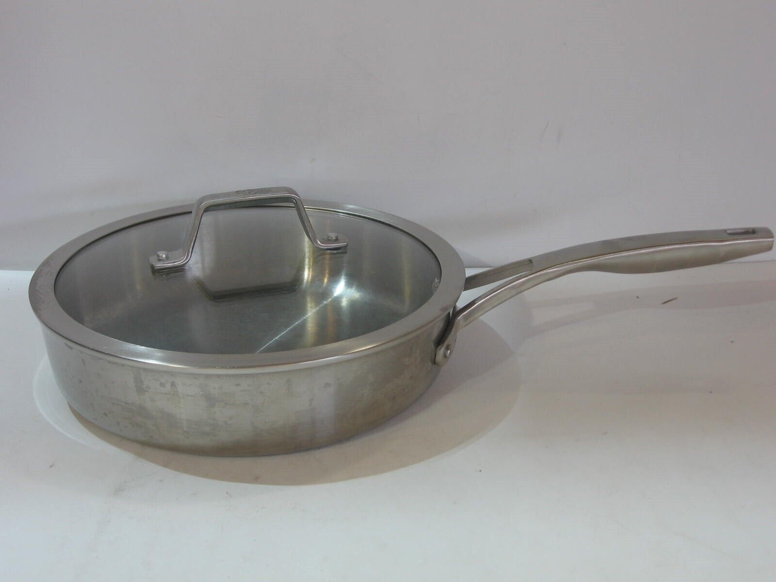 Calphalon Premier 3Ply Clad Stainless Steel 3 Quart Saute Pan +Glass
