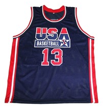 Shaquille O'Neal #13 Team USA New Men Basketball Jersey Navy Blue Any Size image 4