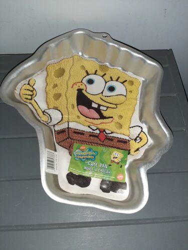 Wilton SPONGEBOB Squarepants Cake Pan Mold 2105-5130 Aluminum w/Insert ...