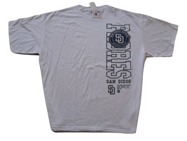White MLB San Diego Padres T Shirt 2x l NWT Offically Lic. - $18.99
