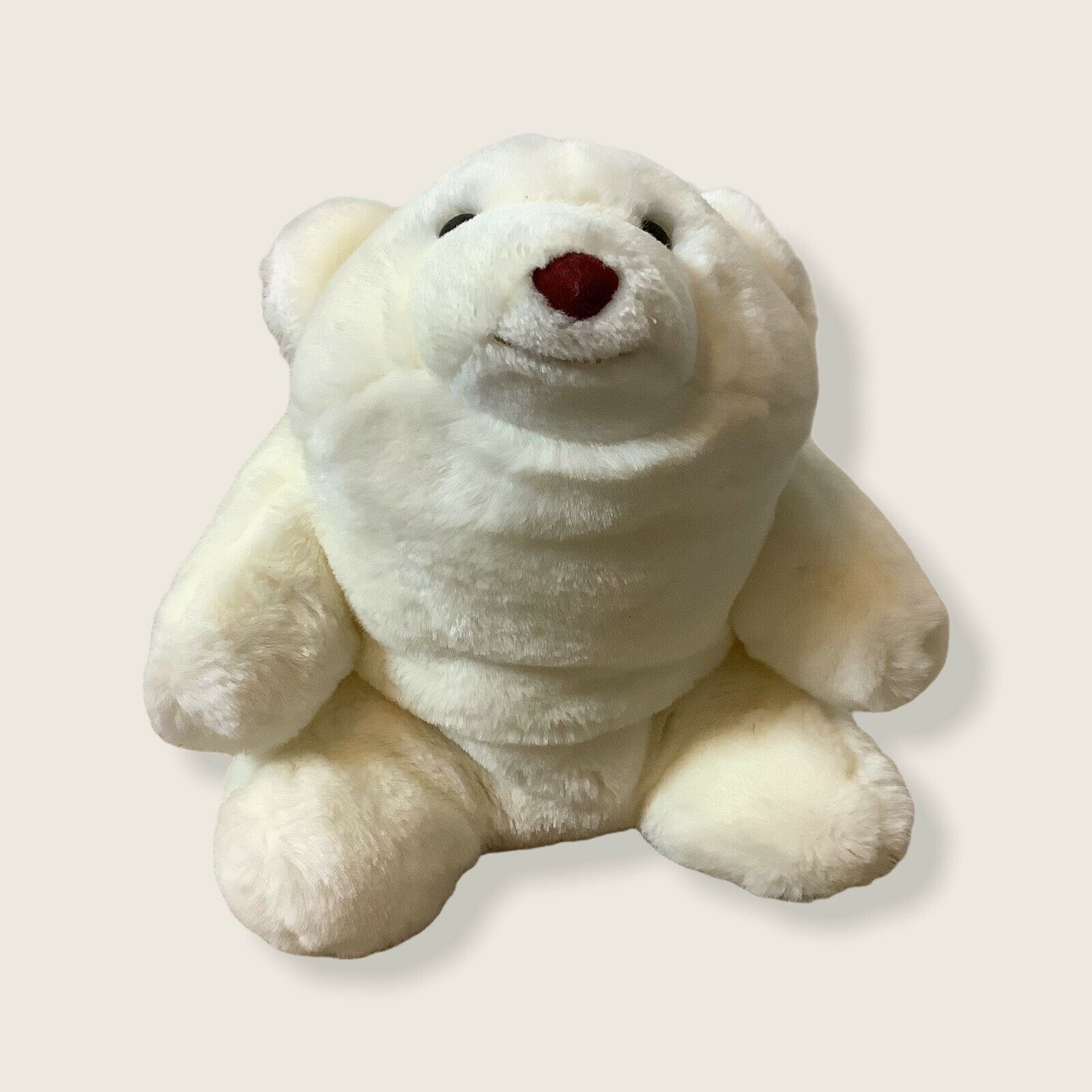 Vintage White Well Made Teddy Bear 12 Stuffed Plush Toy 
