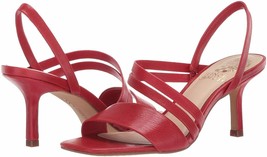 Vince Camuto Savesha Multi Strap Leather Slingblack Sandals, Size 6.5 Red - $79.95