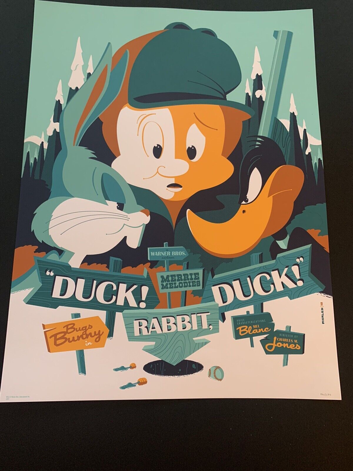 DUCK RABBIT DUCK BUGS BUNNY BY TOM WHALEN - Art Prints