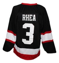 Any Name Number Boston Blackjacks Retro Hockey Jersey New Black Rhea Any Size image 2