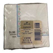 Vintage Hallmark Bird Floral Heart Napkins (16) Blue Pink Green Red *New - $5.00