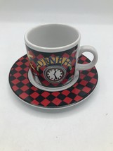 Route 66 Cup Saucer Sakura Roadside Sue Zipkin Espresso Demitasse 1993 Euc - $8.90
