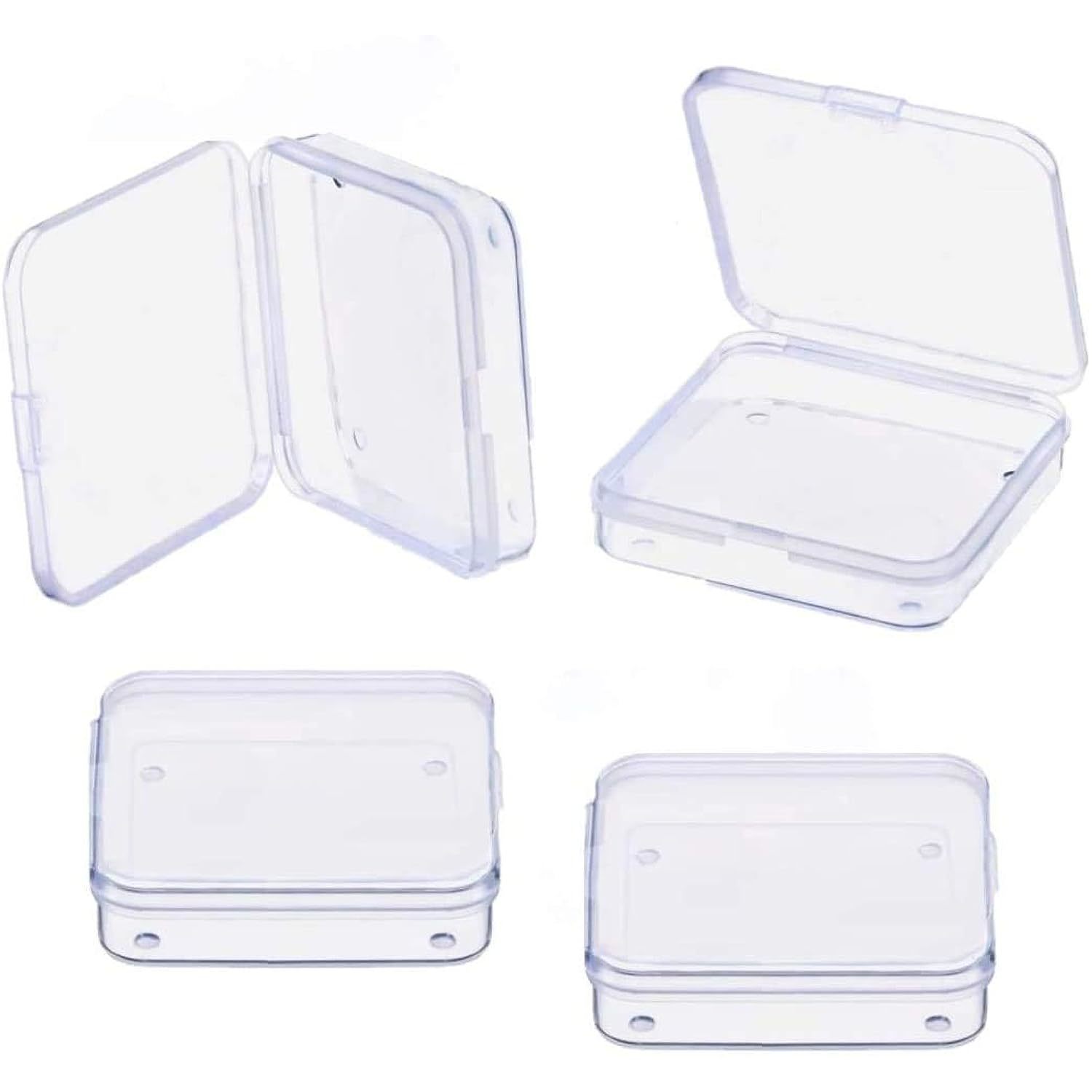  36 Pieces Small Clear Plastic Beads Storage Containers