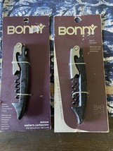 Lot Of (2) New Deluxe Waiters Corkscrew By Bonny - $11.88