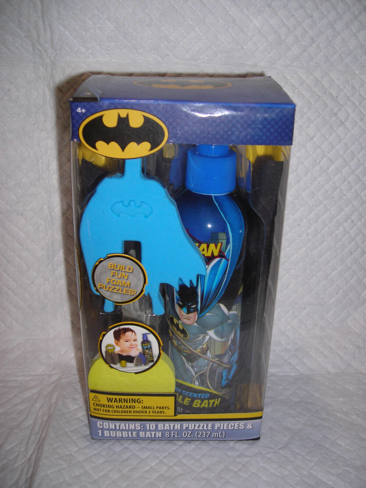 Batman Bubble bath Set Puzzle Pieces and foam Bubble bath NIB Bathing
