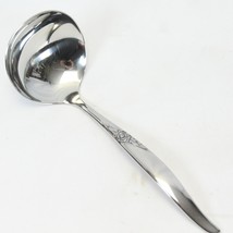 Oneida La Rose Gravy Ladle 7.125" Wm A Rogers Stainless Barely Used - $15.67