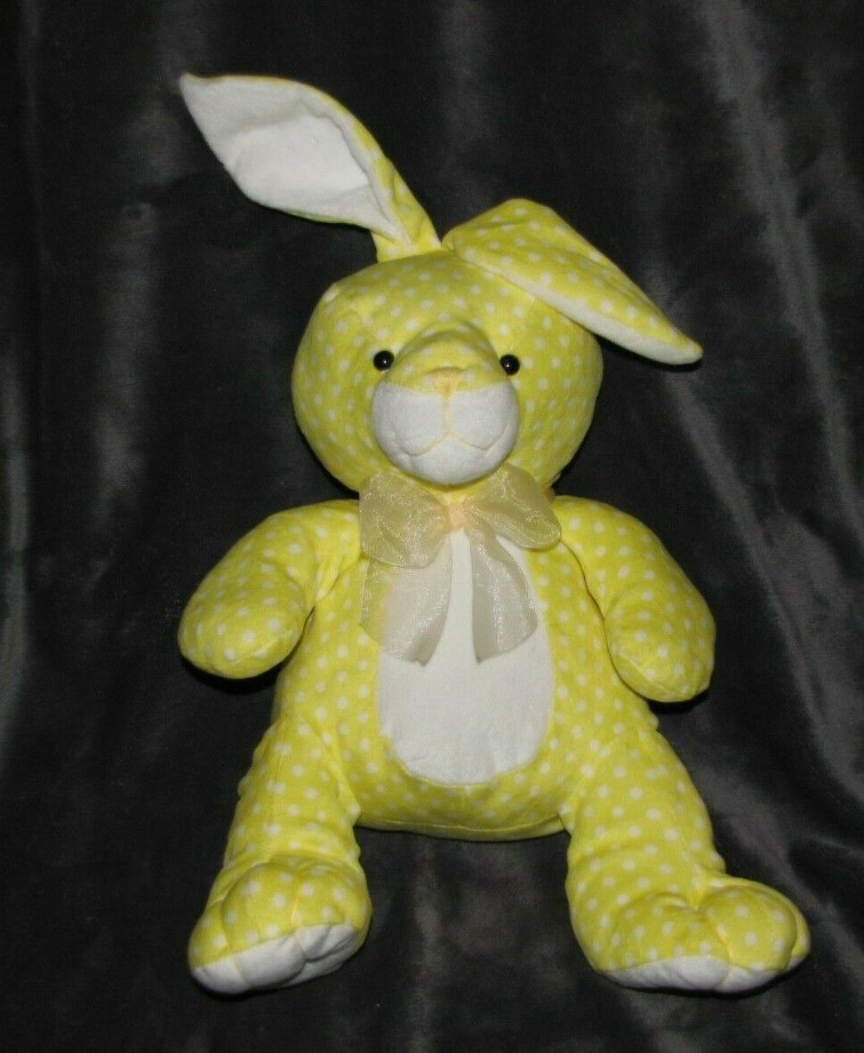 Animal Adventure Gray Puppy Dog Carrot Easter Pink Bunny Ears Stuffed Plush  Toy