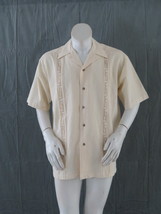Vintage Cream Coloured Cigar Lounge Shirt - Made in Mexico - By Somi  - $59.00