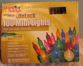 GOOD TIDINGS 100 ct Christmas  String Lights MULTI COLOR   indoor/outdoor - $16.20