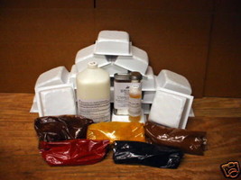 Supply Kit with 18 Driveway Paver Molds to make 100s of 6x6x2.5" Concrete Pavers image 1