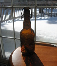 Grolsch Brown Glass Beer Bottle with Wire Flip Top - $8.00