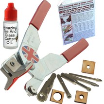 8 Pieces Glass Mosaic Cutter Kits Including Wheeled Glass Tile