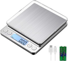 Digital Kitchen Scale Food Scale,Food Grade Balance Scale 0.1oz/1g  Increment,22 lb/10 kg,Backlit LCD Display Function for Weight Loss, Baking,  Cooking, Meal Prep & Keto Diet 