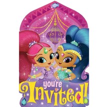 Shimmer & Shine Save The Date Invitations Birthday Party Supplies 8 Per Package - $5.15
