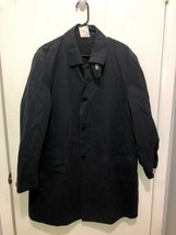 Allegri Mens Lightweight Basic Button Up Coat Jacket Black Size 50 Made ... - $29.69