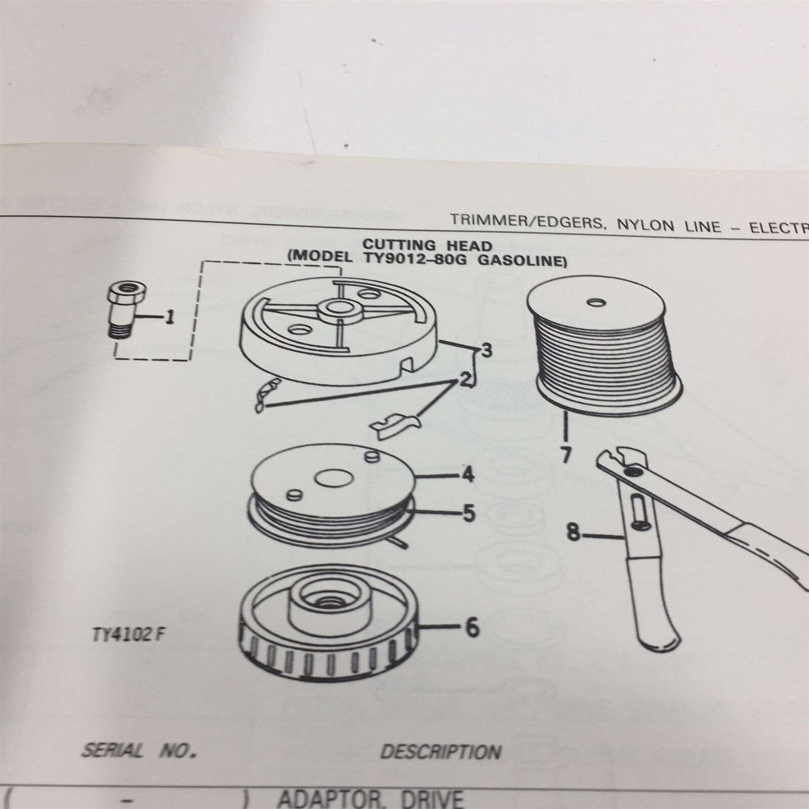 Genuine John Deere Nylon Line Trimmer Edgers Parts Catalog PC1565 1978
