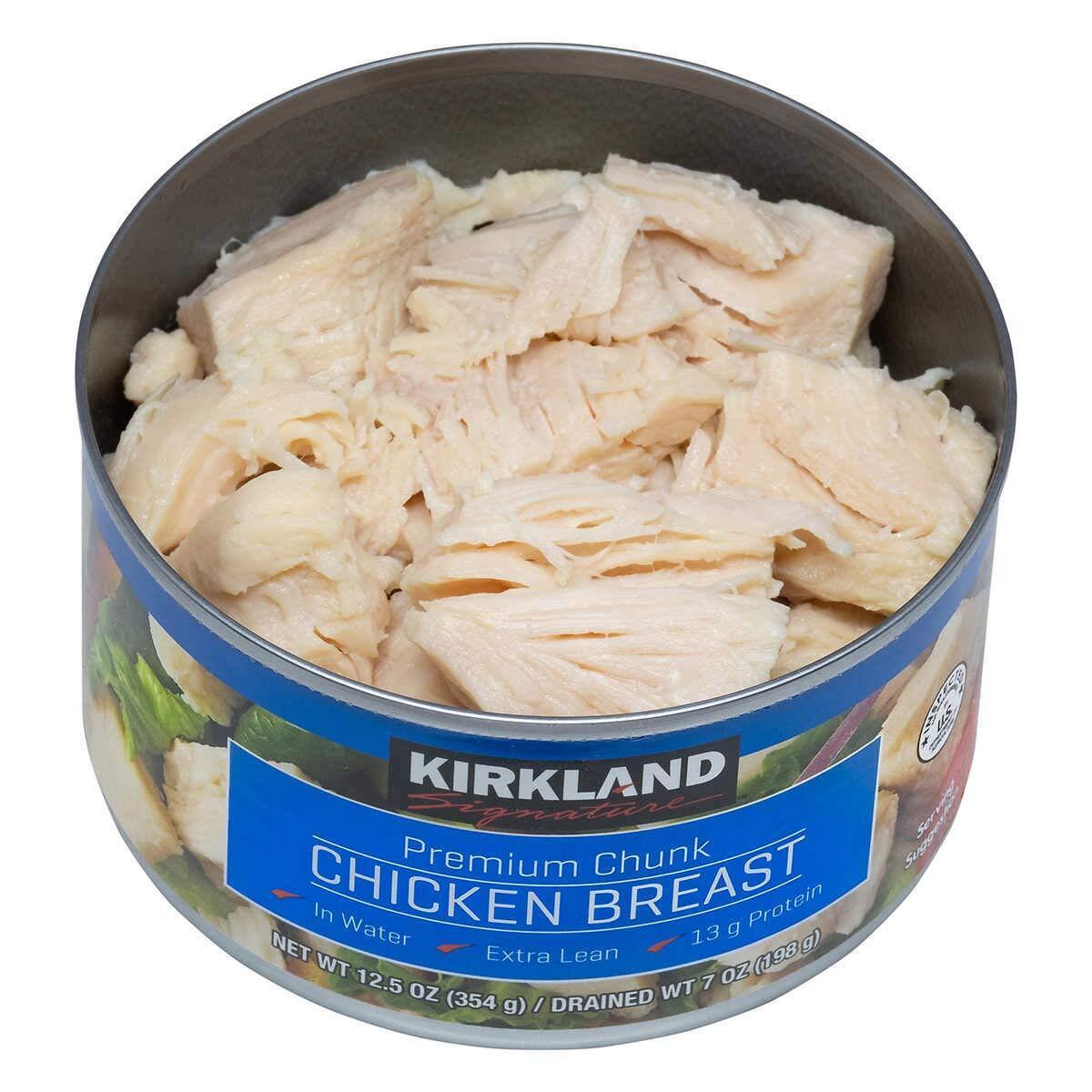 6 Kirkland Premium Chunk Chicken Breast In Water Extra Lean 12.5 oz