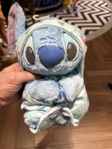 Disney Parks Baby Stitch in a Hoodie Pouch Blanket Plush Doll NEW image 1