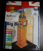 Buildream 3D Jigsaw Puzzle Big Ben London England with LED Lighting Seal... - $13.99
