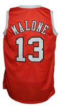 Moses Malone Custom Spirits of St Louis Aba Basketball Jersey Orange Any Size image 2