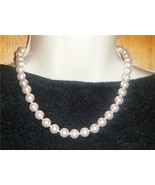 10MM Pink Pearl Necklace 18&quot; New With Tag - $14.95