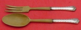 Rosemary by Easterling Sterling Silver Salad Set 2pc with Wood 10 1/4" - $107.91