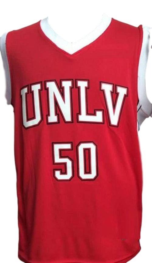Greg anthony  50  college basketball jersey red   1