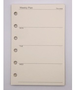 Organizer planner, Agenda weekly page refills, 3 available sizes - $12.00