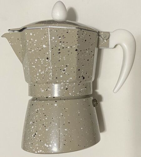 GROSCHE Milano Steel Stainless Steel Stovetop Espresso Maker Moka Pot 6  Espresso Cup size 9.3oz, Silver