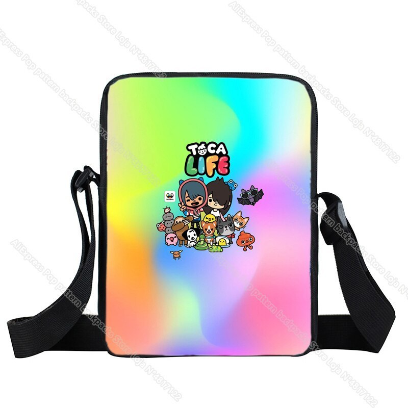 Toca Life World Tote Bag Anime Cartoon Game Toca Boca Teens Men Women
