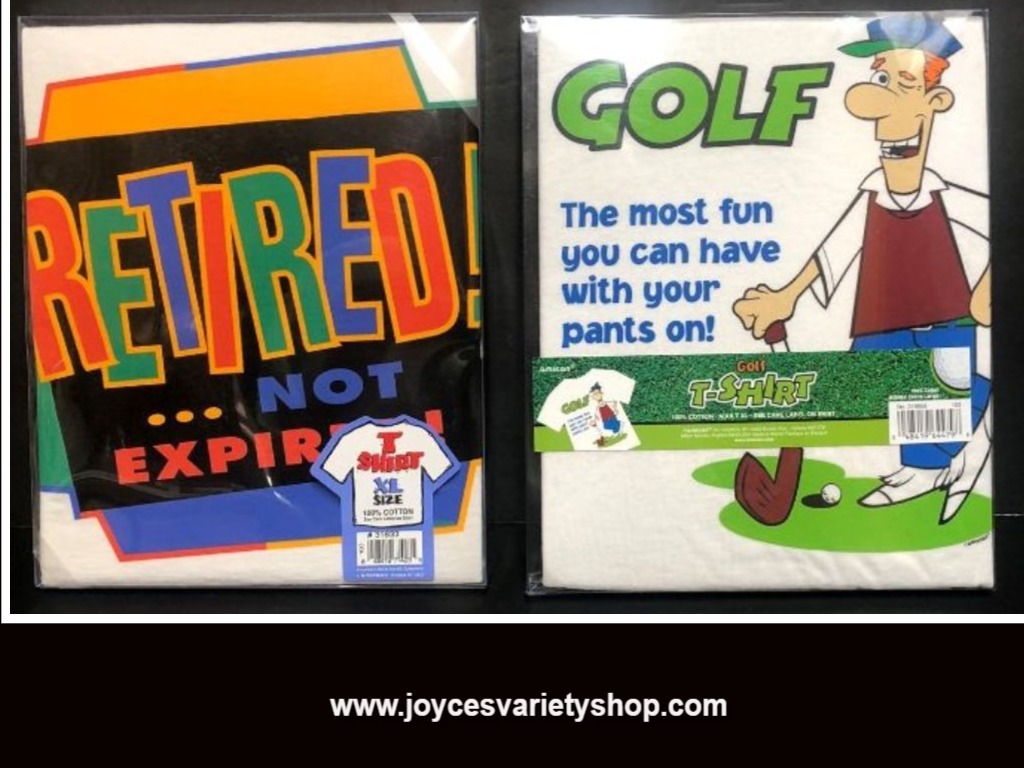 Primary image for Adult Novelty T-Shirt Sz XL Golf Lovers or Retired Humor 100% Cotton
