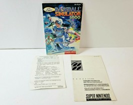 Super Baseball Simulator 1,000 - Instruction Manual Only (SNES Super Nintendo) - $10.93