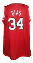 Len Bias #34 College Basketball Jersey Sewn Red Any Size image 5